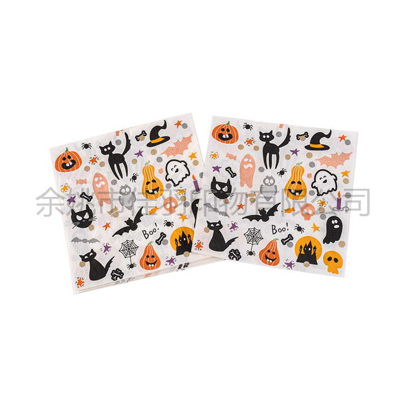 Pañuelo de Halloween de 33cm 1 (33x33 18g 2 Capas)